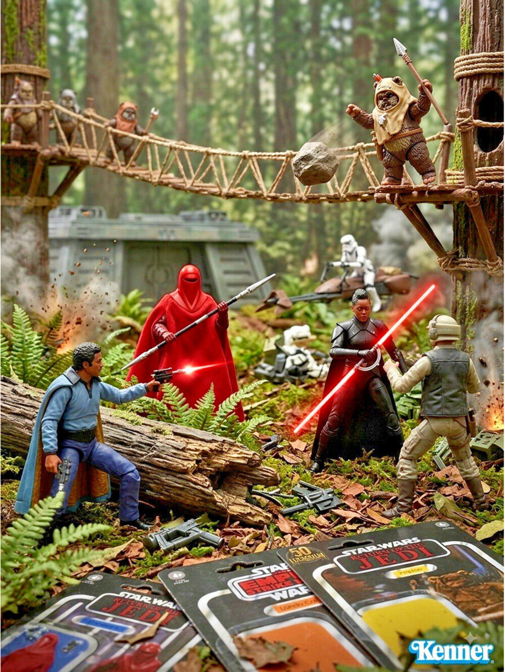 Star Wars Vintage Collection 4 Figure Lot Reva Lando Paploo Royal Guard + Bonus